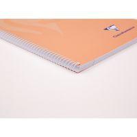 Mimesys cahier spiralé carte souple Folio 21,5x31cm 160p Q.4x4 + marge couleurs PASTEL assorties - Image 2