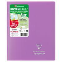 Koverbook piqué  couverture opaque en POLYPRO recyclé 9 couleurs ass 17x22cm 96p ligné + marge livré en boîte - Image 3