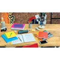 Koverbook reliure intégrale enveloppante PP transparent Violet 22,5x29,7cm 160p ligné + marge perfo 4 trous - Image 3