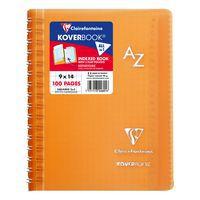 Koverbook répertoire reliure intégrale enveloppante PP transparent 9x14cm 100p Q.5x5 coloris assortis - Image 4