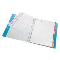 Koverbook textes reliure intégrale polypro transparent 17x22cm 148p séyès coloris assortis - Image 4