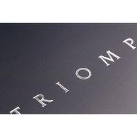Triomphe PLATINUM carnet bleu profond piqûre textile 14,8x21cm 96p ligné papier ivoire 90g - Image 2