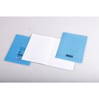 8000 POLYPRO,  Cahier piqué bleu 17x22cm 32p Séyès2,5mm 90g - Image 3