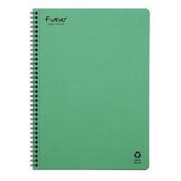 FOREVER premium, cahier reliure intégrale A4 90g recyclé Vert 120p détach Séyès - Image 4