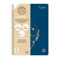 FOREVER premium, cahier reliure intégrale A4 90g recyclé 120p détachQ.5x5 coloris assortis - Image 5