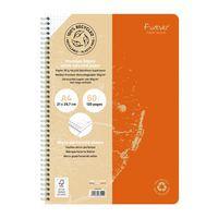 FOREVER premium, cahier reliure intégrale A4 90g recyclé 120p détachQ.5x5 coloris assortis - Image 4