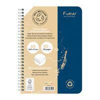 FOREVER premium, cahier reliure intégrale A5 90g recyclé 120p détachLigné coloris assortis - Image 2