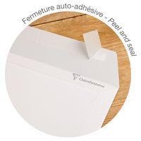 Boite 250 pochettes adh 229x324 fen 50x100 blanc 120g - Image 2