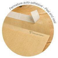 Boite 100 pochettes carton auto.adh 229x324 Kraft 90g - Image 2
