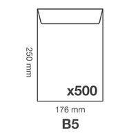 Boite 500 pochettes auto.adh 176x250 Kraft Mille raies 90g - Image 4