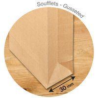 Boite 250 pochettes soufflet 275x365x30 Kraft 120g - Image 3