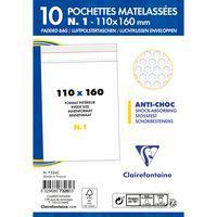10 pochettes à bulles 110x160 Kraft blanc 90g ss film - Image 2