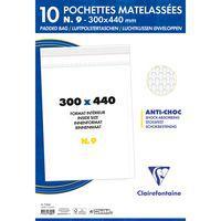 10 pochettes à bulles 300x440 Kraft blanc 90g ss film - Image 2