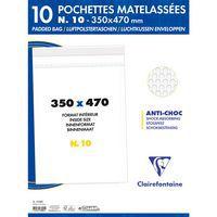 10 pochettes à bulles 350x470 Kraft blanc 90g ss film - Image 2