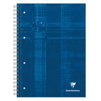 Bind'O Block 22,5x29,7cm 160p Q.5x5 cadré couverture bleue 4 couleurs de bandes perfo4 trous - Image principale