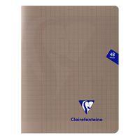 Mimesys cahier piqué polypro 17x22cm 48p séyès Gris - Image principale