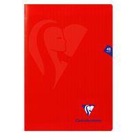 Mimesys cahier piqué polypro 21x29,7cm 48p séyès Rouge - Image principale