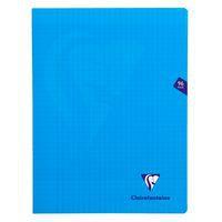 Mimesys cahier piqué polypro 24x32cm 96p séyès Bleu - Image principale