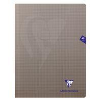 Mimesys cahier piqué polypro 24x32cm 48p Q.5x5 Gris - Image principale