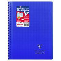 Koverbook reliure intégrale enveloppante PP transparent 24x32cm 160p Séyès coloris assortis livré en boîte prê - Image principale