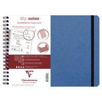 Age Bag My.Notes cahier reliure intégrale à marge détachable 25x19cm 120p détachligné bleu - Image principale