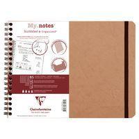 Age Bag My.Notes cahier reliure intégrale à marge détachable 25x19cm 120p détachligné tabac - Image principale
