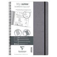 Age Bag My.Notes cahier reliure intégrale à marge détachable 21x29,7cm 120p détachDOT gris - Image principale