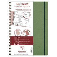 Age Bag My.Notes cahier reliure intégrale à marge détachable 21x29,7cm 120p détachligné vert - Image principale