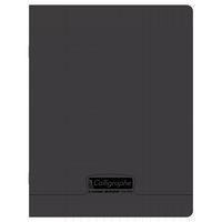 8000 POLYPRO, Cahier piqué noir 17x22cm 48p séyès 90g - Image principale