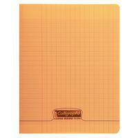 8000 POLYPRO, Cahier piqué orange 17x22cm 60p séyès 90g - Image principale
