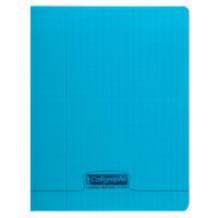 8000 POLYPRO, Cahier piqué bleu 17x22cm 96p séyès 90g - Image principale