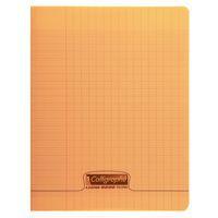 8000 POLYPRO, Cahier piqué orange 17x22cm 96p séyès 90g - Image principale