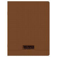 8000 POLYPRO, Cahier piqué marron 17x22cm 96p séyès 90g - Image principale