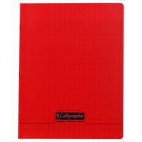 8000 POLYPRO, Cahier piqué rouge 17x22cm 140p séyès 90g - Image principale