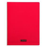 8000 POLYPRO, Cahier piqué rouge 24x32cm 48p séyès 90g - Image principale