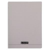 8000 POLYPRO, Cahier piqué gris 21x29,7cm 96p Q.5x5 90g - Image principale