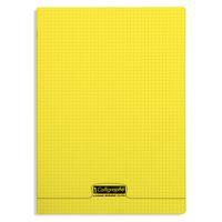 8000 POLYPRO, Cahier piqué jaune 24x32cm 96p Q.5x5 90g - Image principale