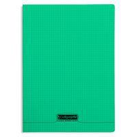 8000 POLYPRO, Cahier piqué vert 24x32cm 96p Q.5x5 90g - Image principale