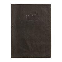 Protège-cahier grain cuir 20/100ème 21x29,7 noir + porte étiquette - Image principale
