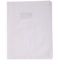 Protège-cahier grain cuir 20/100ème 24x32 blanc + porte étiquette - Image principale