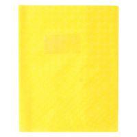 Protège-cahier grain losange 18/100ème 17x22 jaune + porte étiquette - Image principale