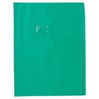 Protège-cahier grain losange 18/100ème 24x32 vert + porte étiquette - Image principale