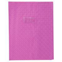 Protège-cahier grain losange 18/100ème 24x32 violet + porte étiquette - Image principale