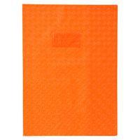 Protège-cahier grain losange 18/100ème 24x32 orange + porte étiquette - Image principale