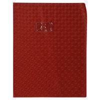 Protège-cahier grain losange 18/100ème 24x32 brun + porte étiquette - Image principale