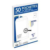 50 pochettes auto.adh 229x324 blanc 120g ss cello - Image principale