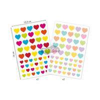 Initial, Sach 4 pl 10,5x16cm, Coeurs Multicolores - Image 2