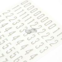 Glitty, Sach 2 pl 10,5x16cm, Alphabet / chiffres, argent - Image 2