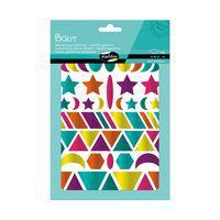 Baby, Sach 6 pl 14,8x21cm, Géométriques métallisées - Image principale