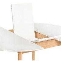 Table Liana Ø 100 cm extensible blanc/chêne - Image 3